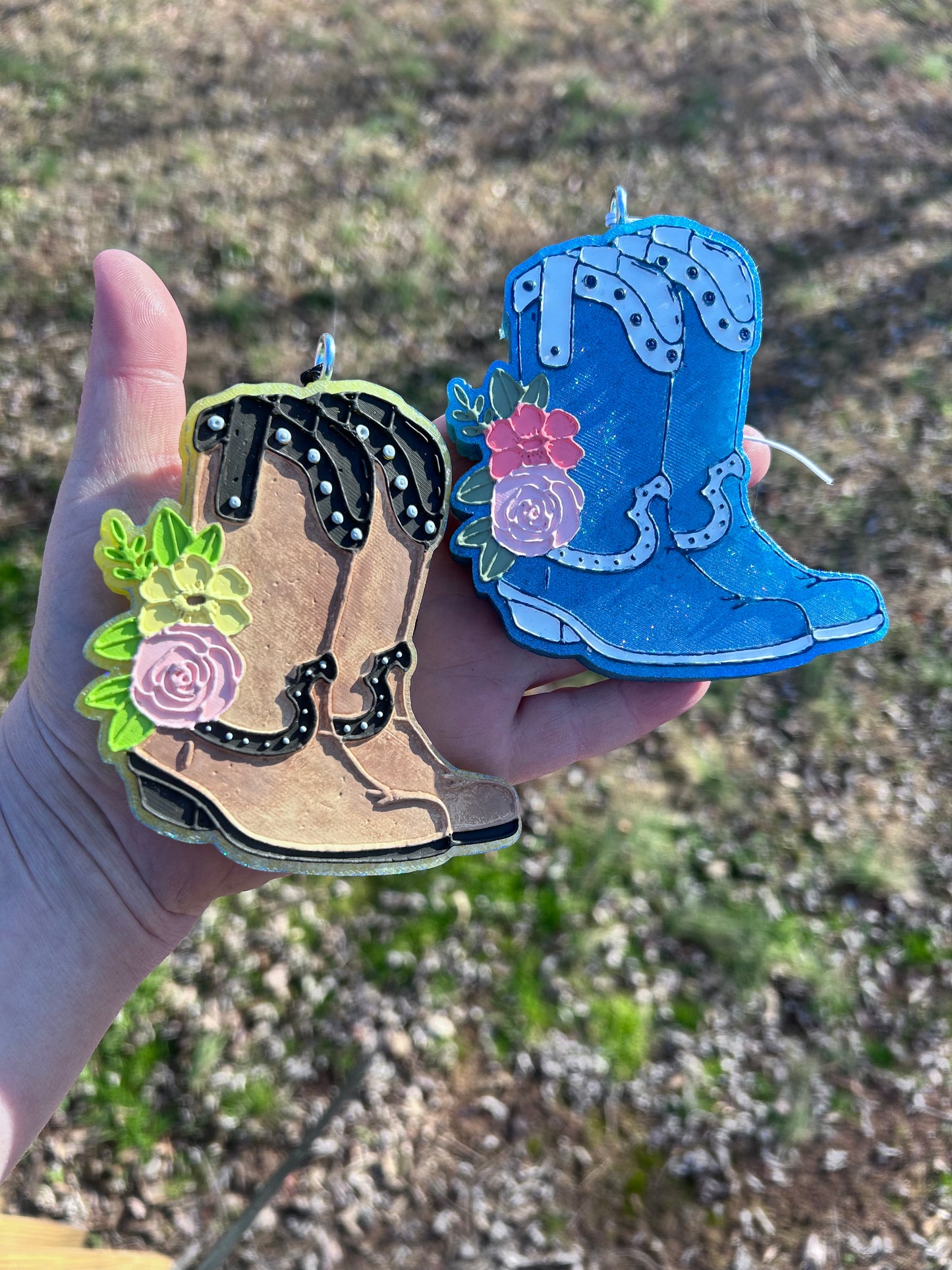 Floral Boots freshie