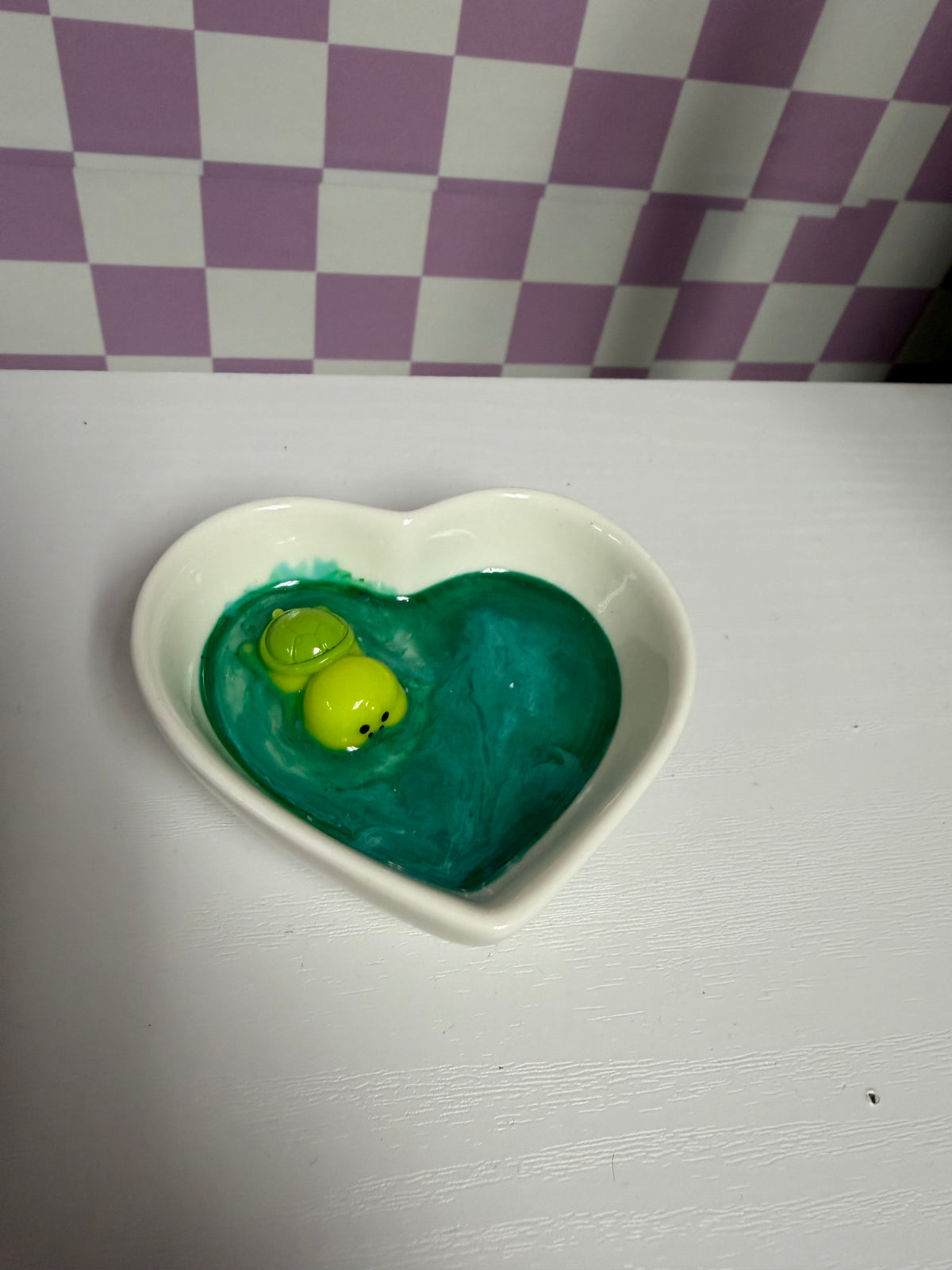 Resin Heart Trinket Tray