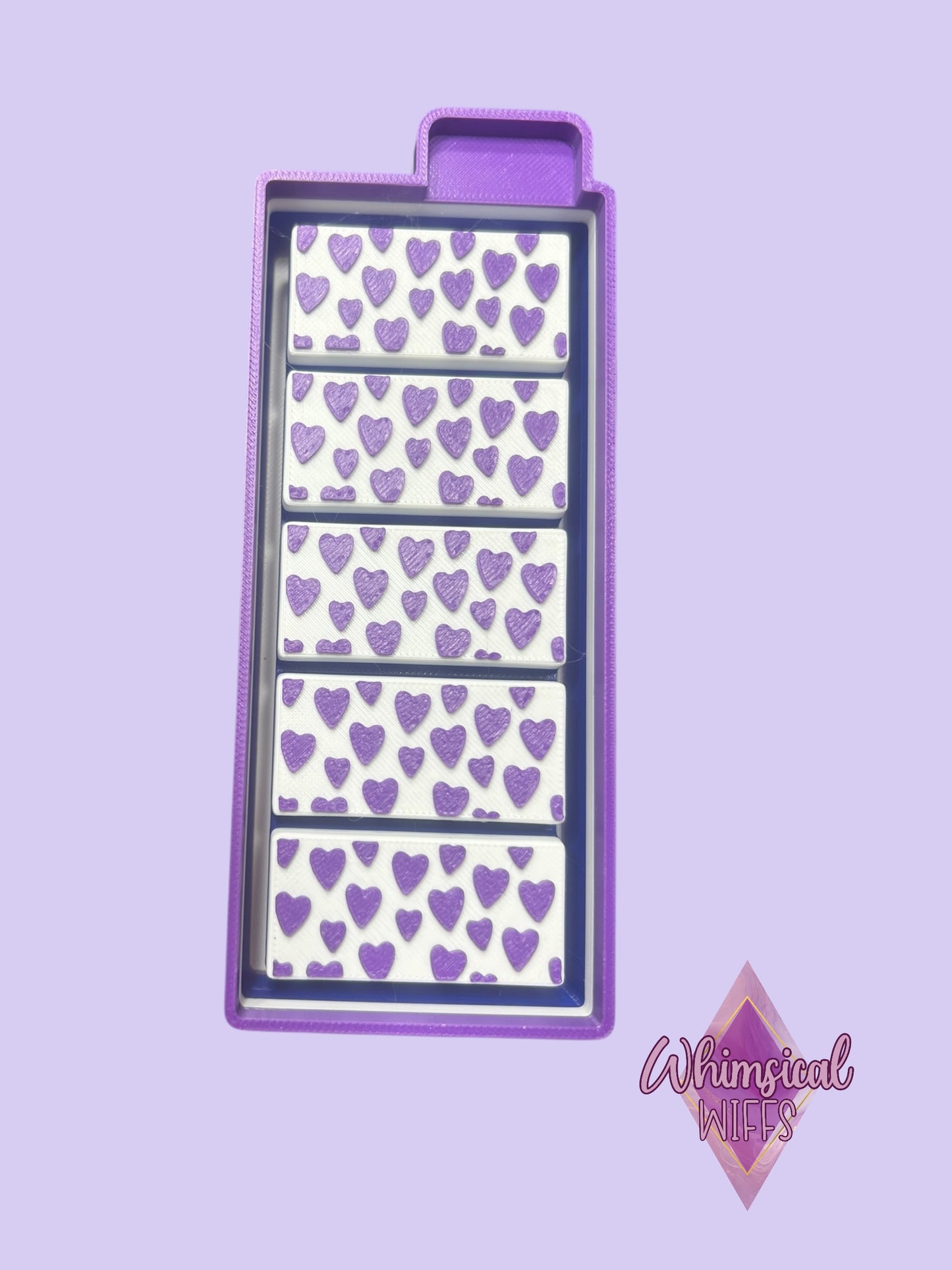 Hearts snap bar Wax melt Mold