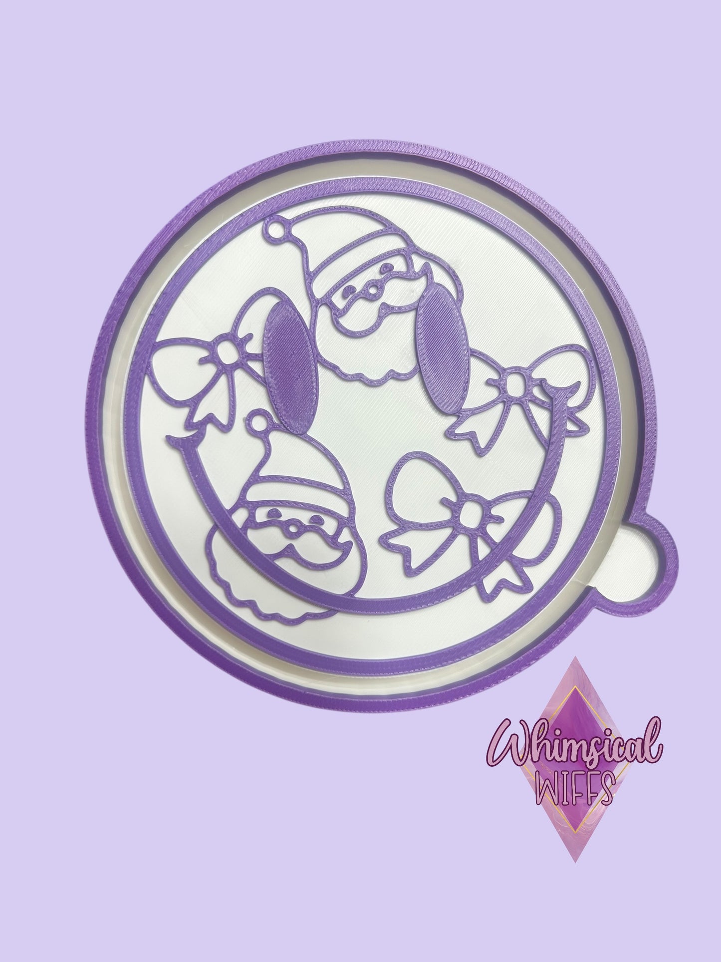 Santa & Bows Smiley Mold