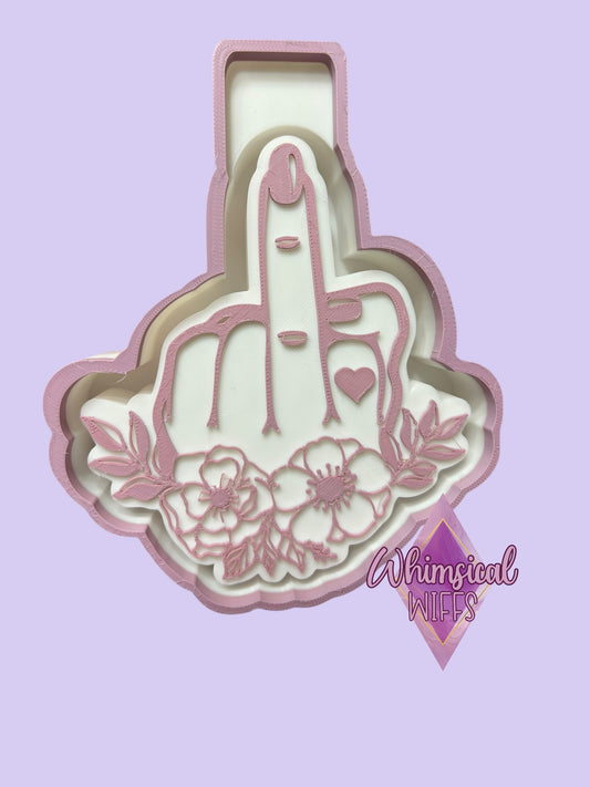 Floral Middle Finger Mold
