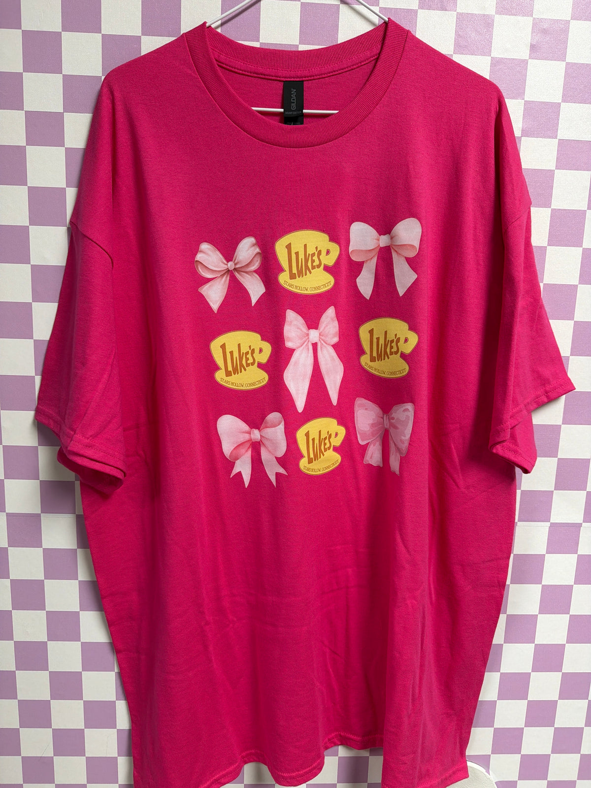 Luke's Gilmore Girls - Pink - 2XL graphic T-shirt by Radiant & Flare Apparel