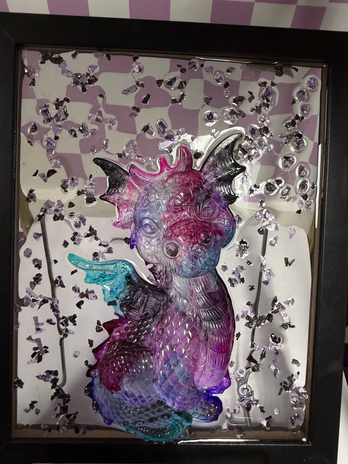 Resin & Glass Dragon Art