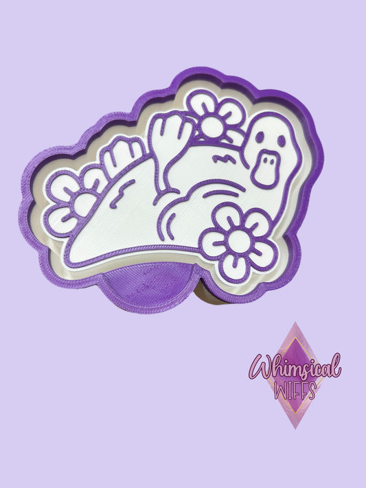 Duck with flowers Mold