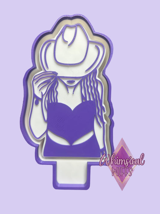 Tipped Hat Cowgirl Mold