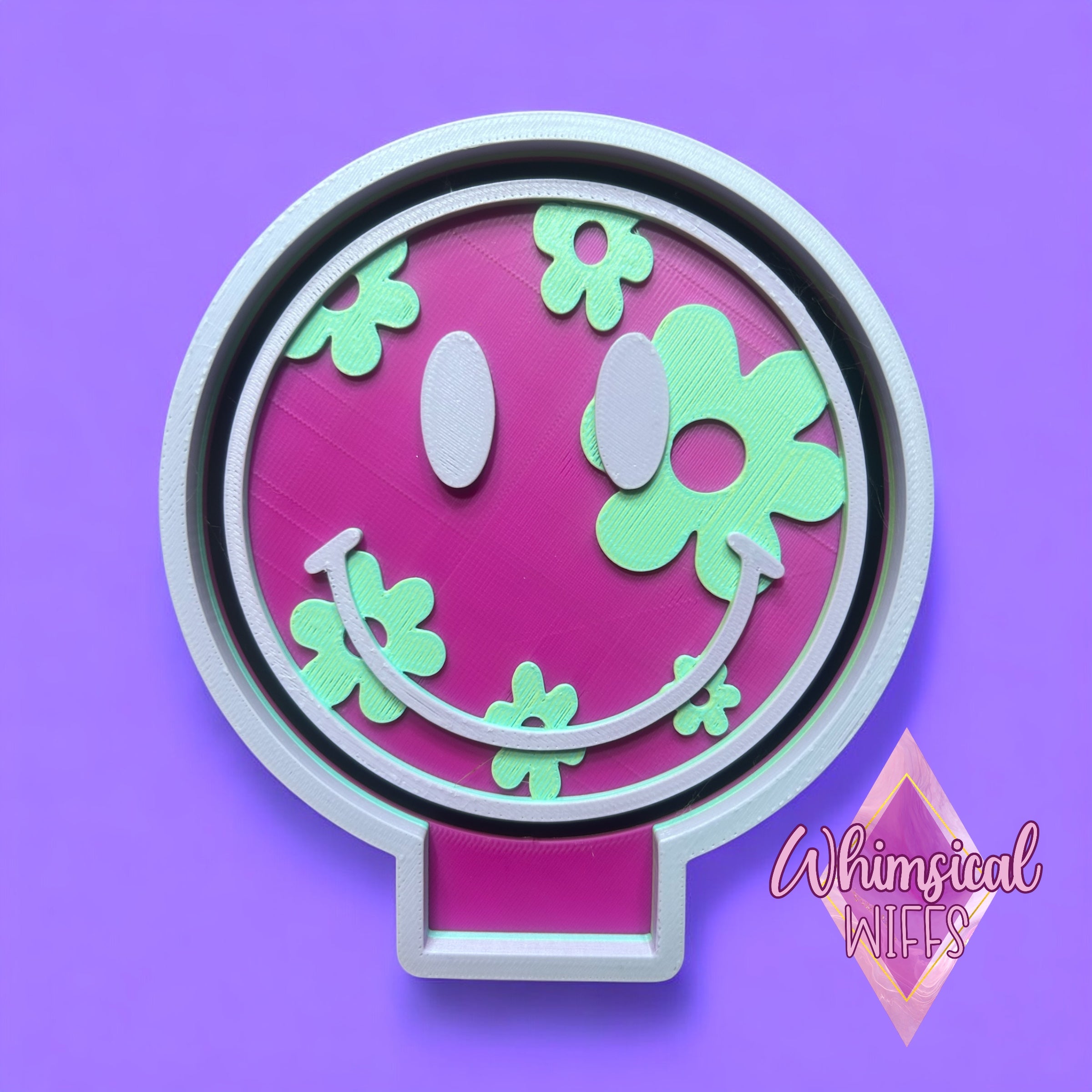Floral Smiley – Whimsical Wiffs Freshie Molds & More