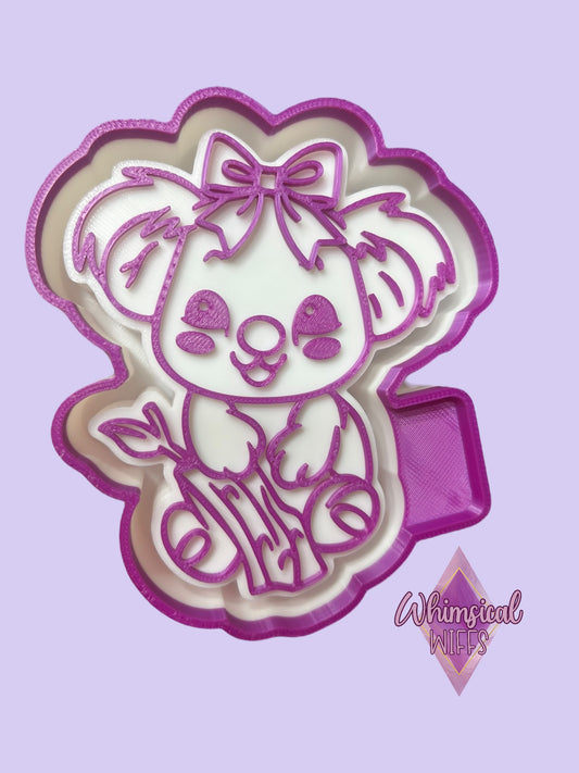 Koala with bow Mold