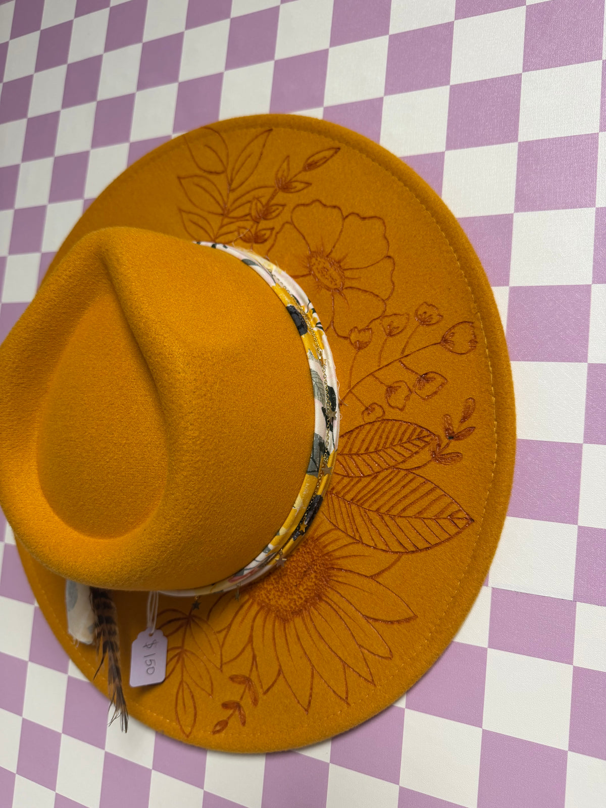 Hand-Engraved Hat #9