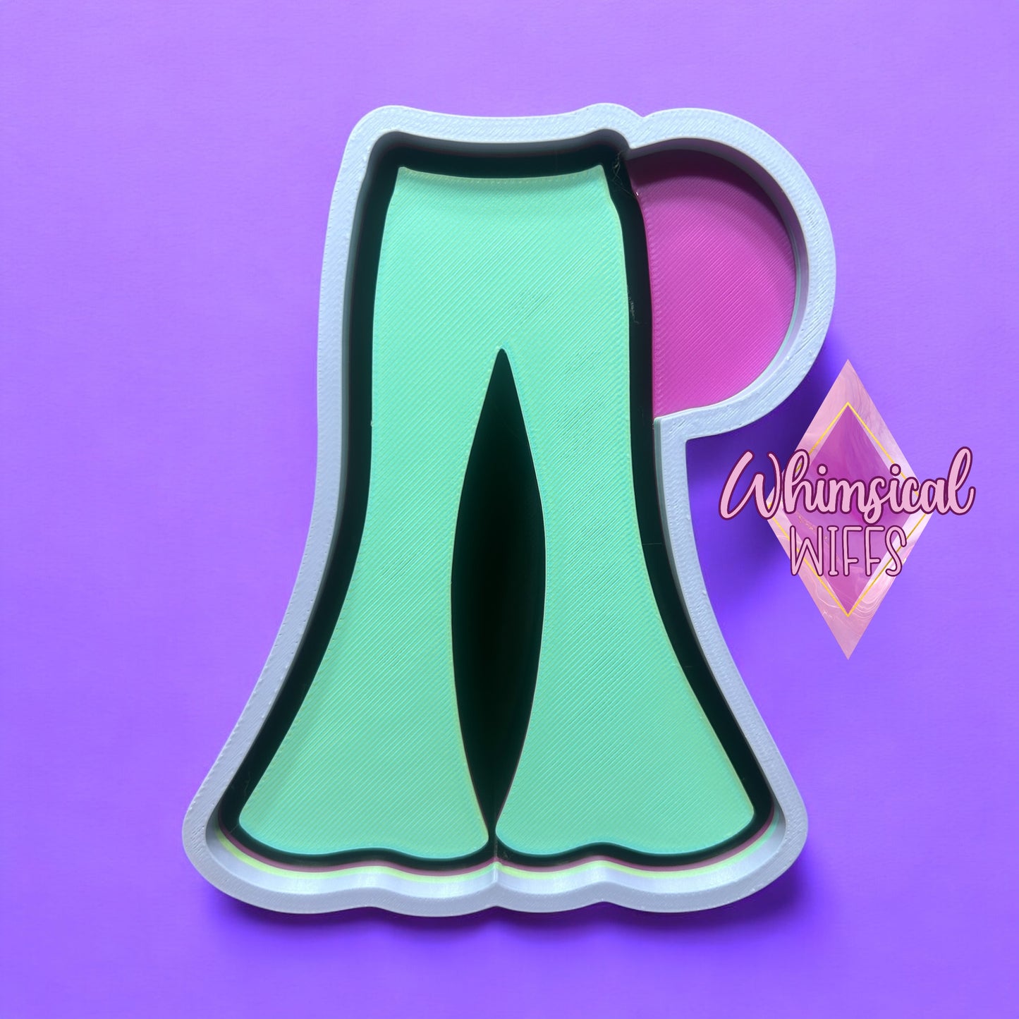 Bell bottoms for cardstock