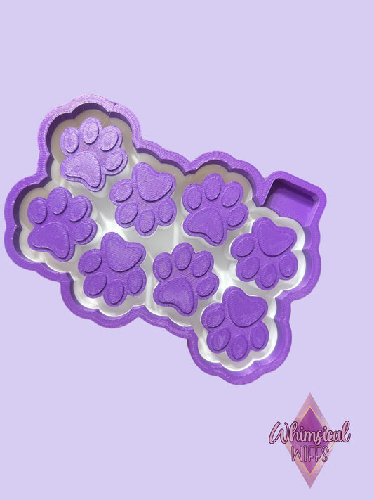 Paw Prints Wax Melt Mold