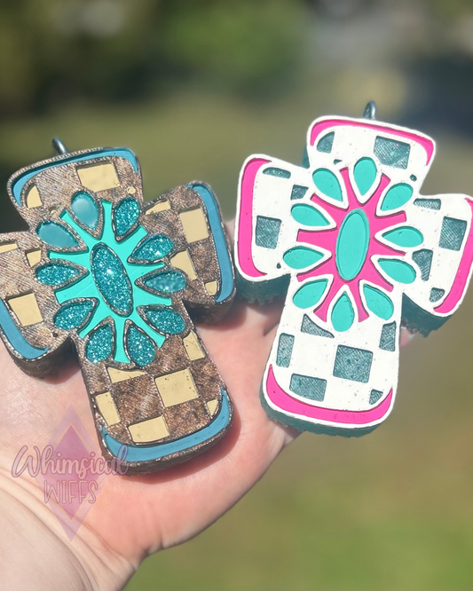 Checkered Concho Cross Freshie