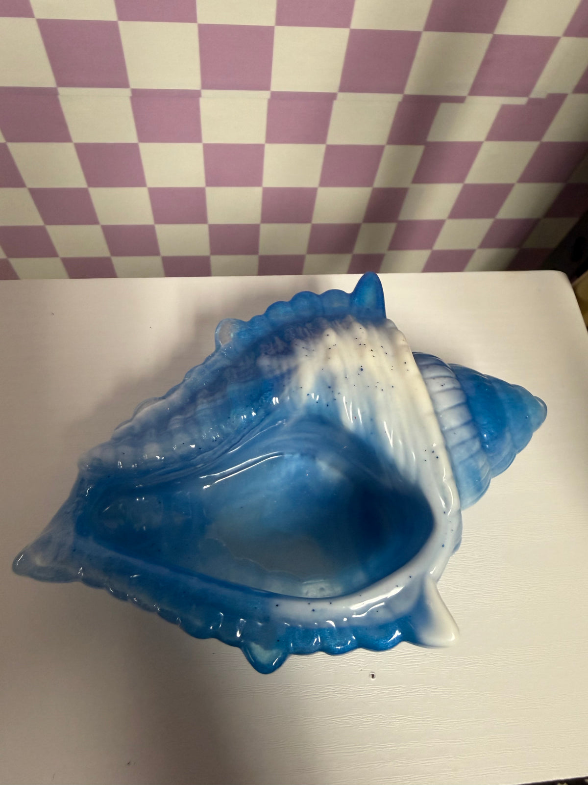 Resin Spiral Shell Planter