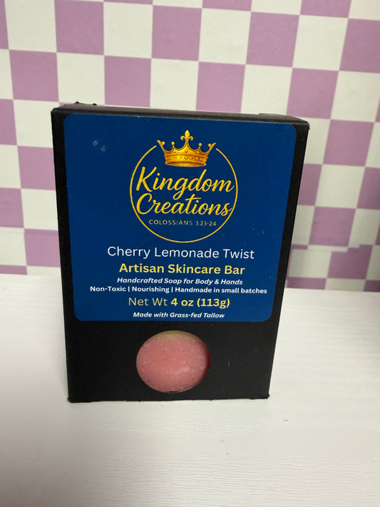 Cherry Lemonade Twist Handmade Soap