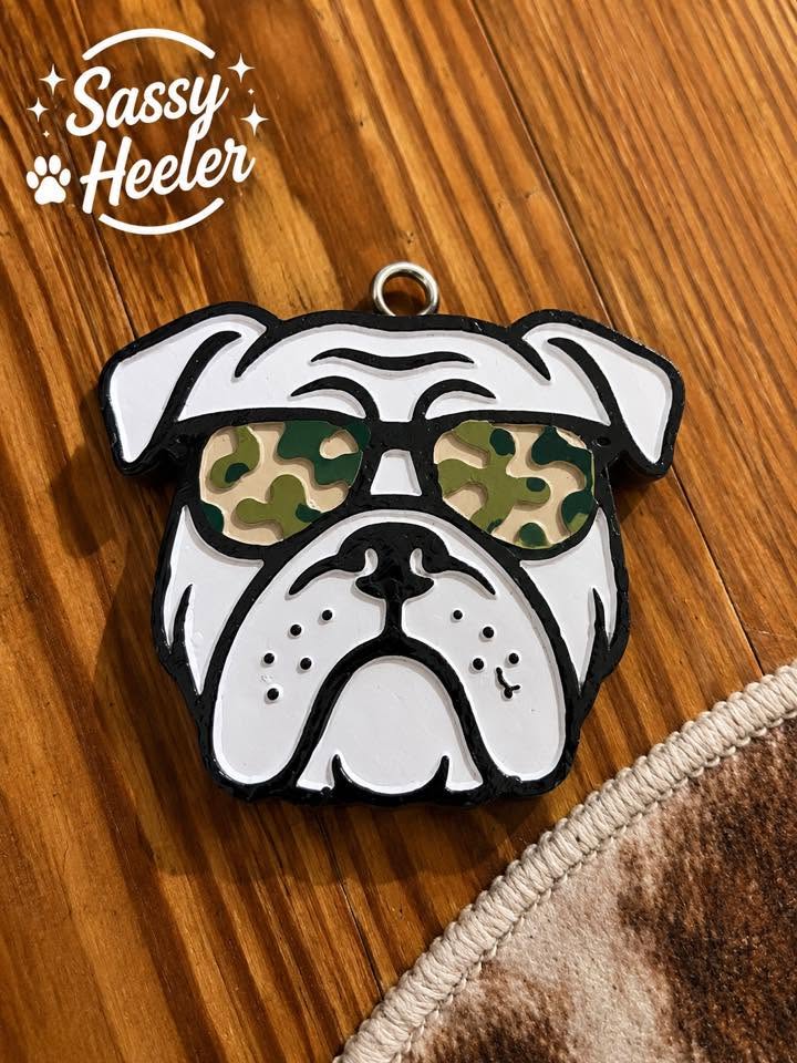 Decorated Pitty with glasses freshie example.