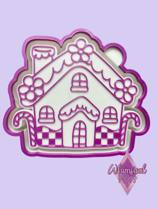 Checkerboard Gingerbread House Mold