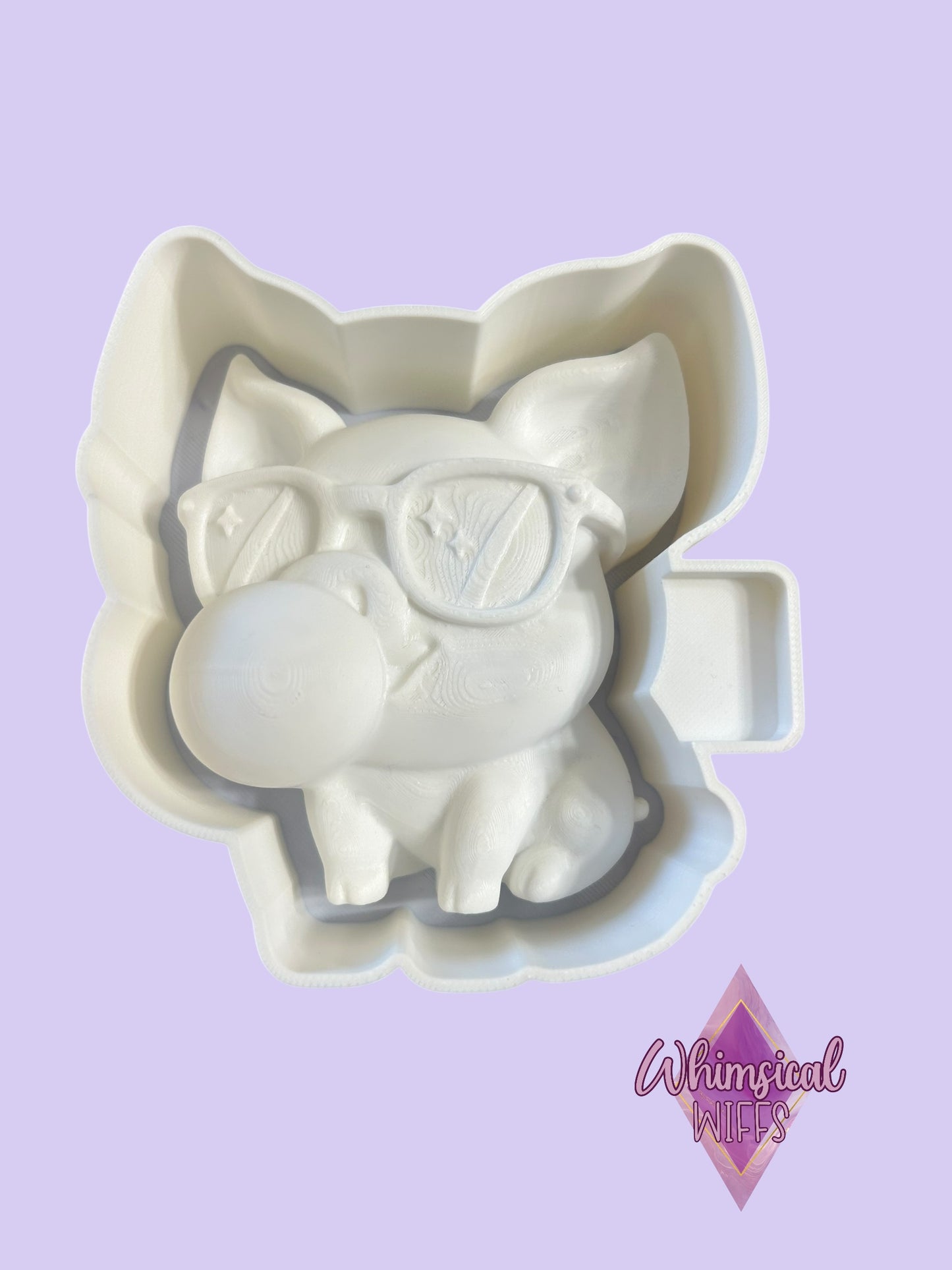 Piggy with Glasses 3D Silicone Mold