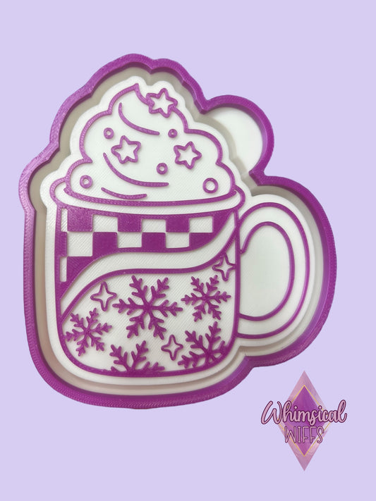 Checkered Christmas Mug Mold