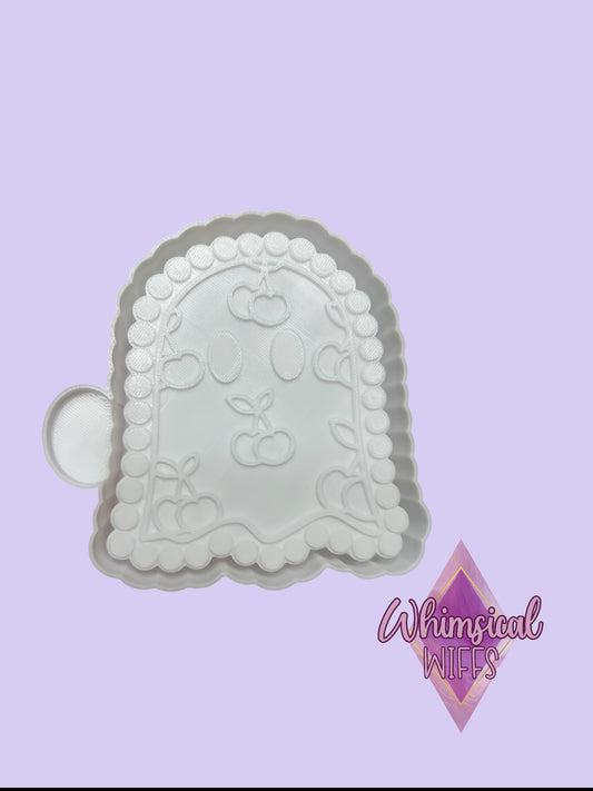 Turquoise Ghost with cherries Mold