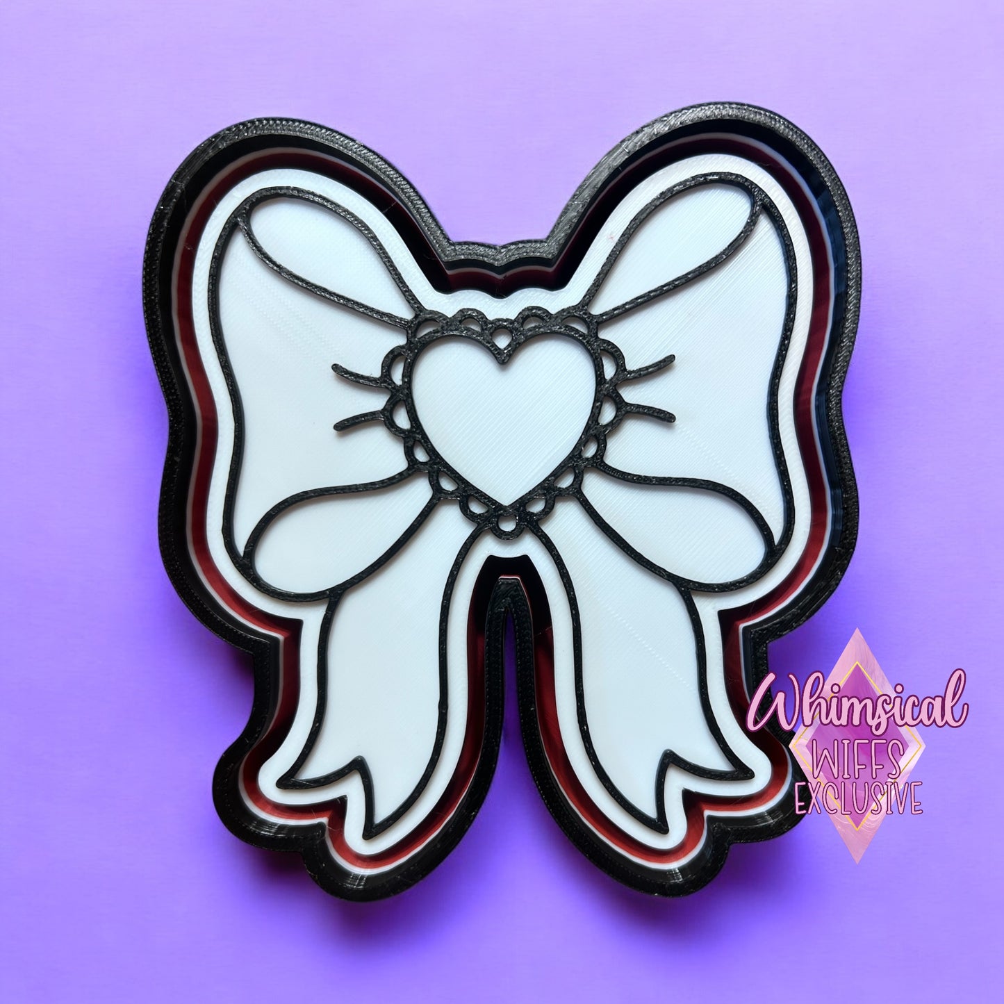 Laced Heart Bow