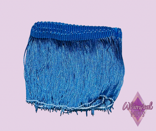 “Denim Berry” 4” Fringe