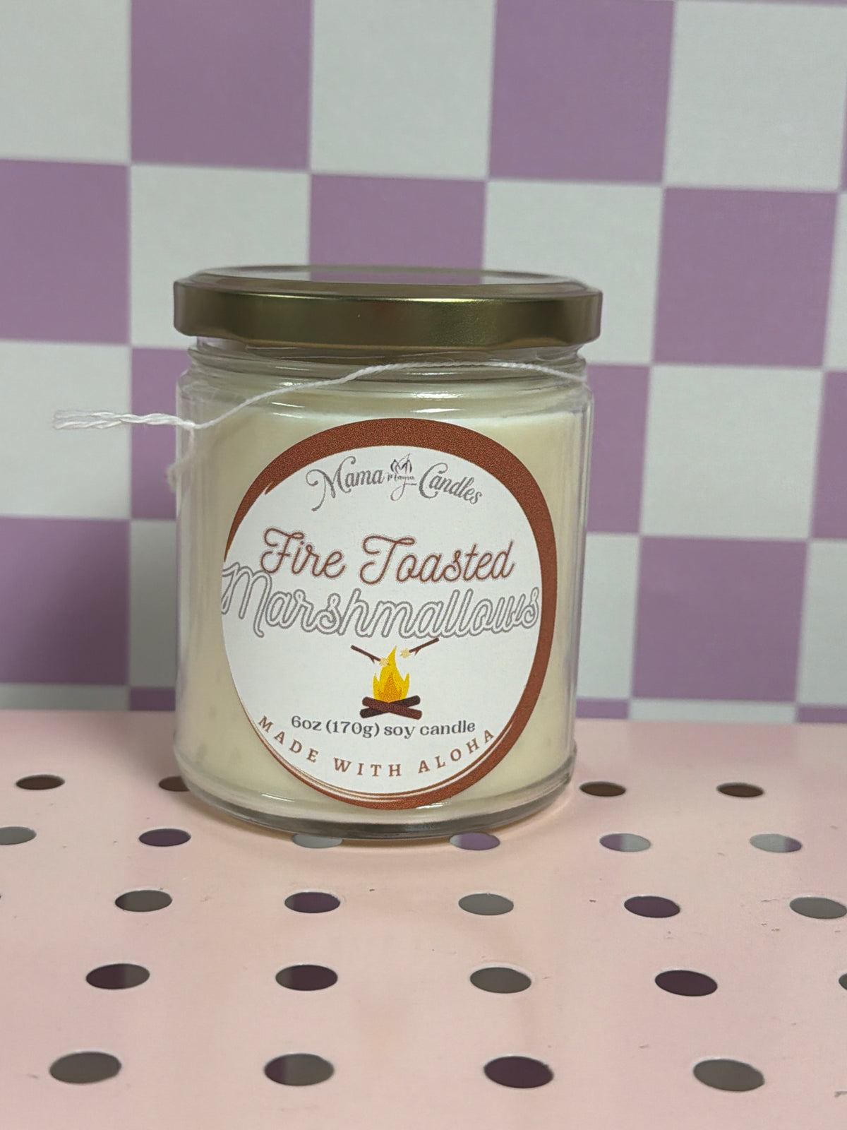 6 oz Fire Toasted Marshmallows Candle from Mama J Candles