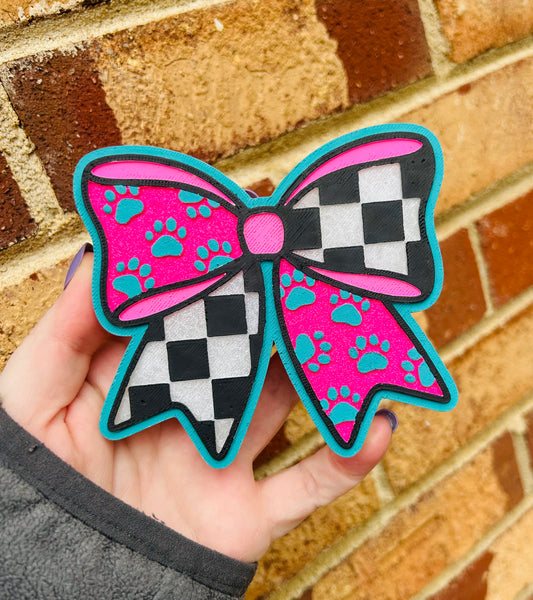 Paw Print Bow Freshie