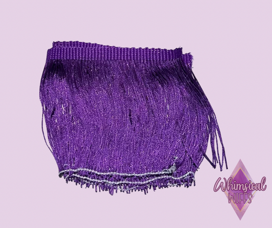 “BlackBerry Satin” 4” Fringe