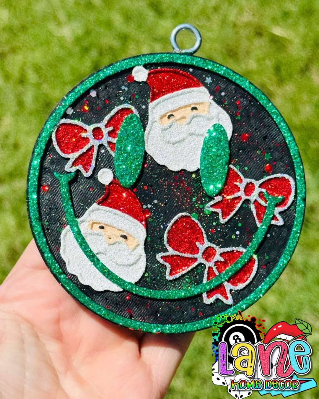 Santa & Bows Smiley Mold