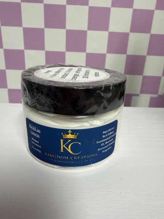 Held in Linen Whipped Tallow Balm – 2.5 oz
