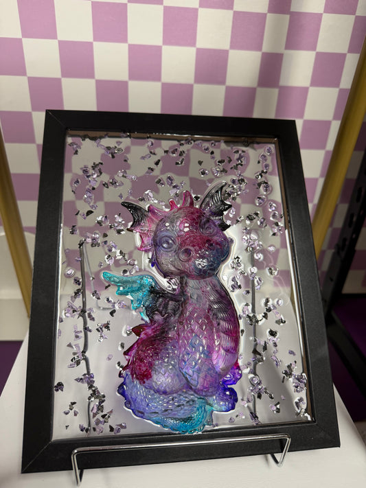 Resin & Glass Dragon Art