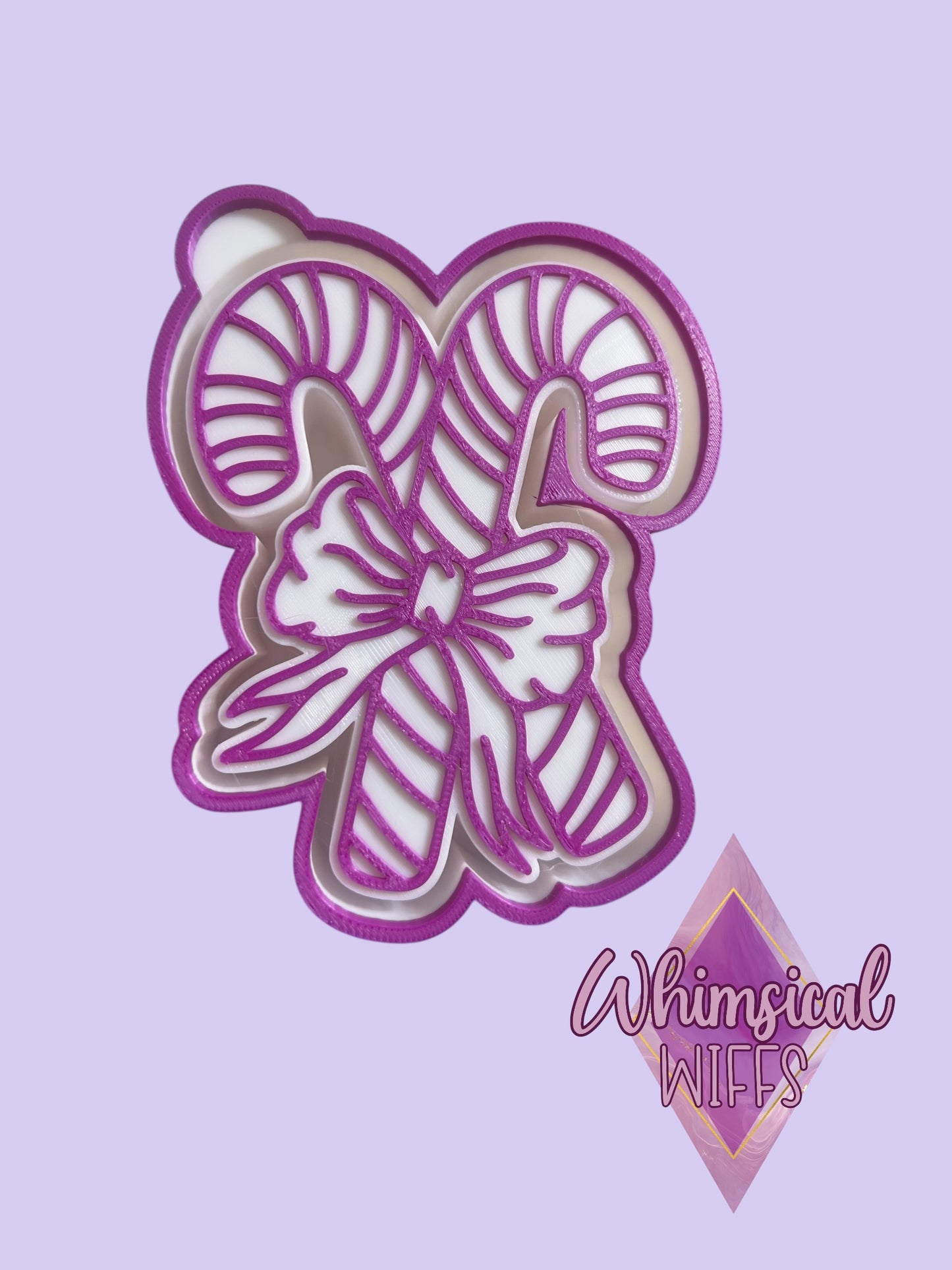 Candy Canes with Bow mold