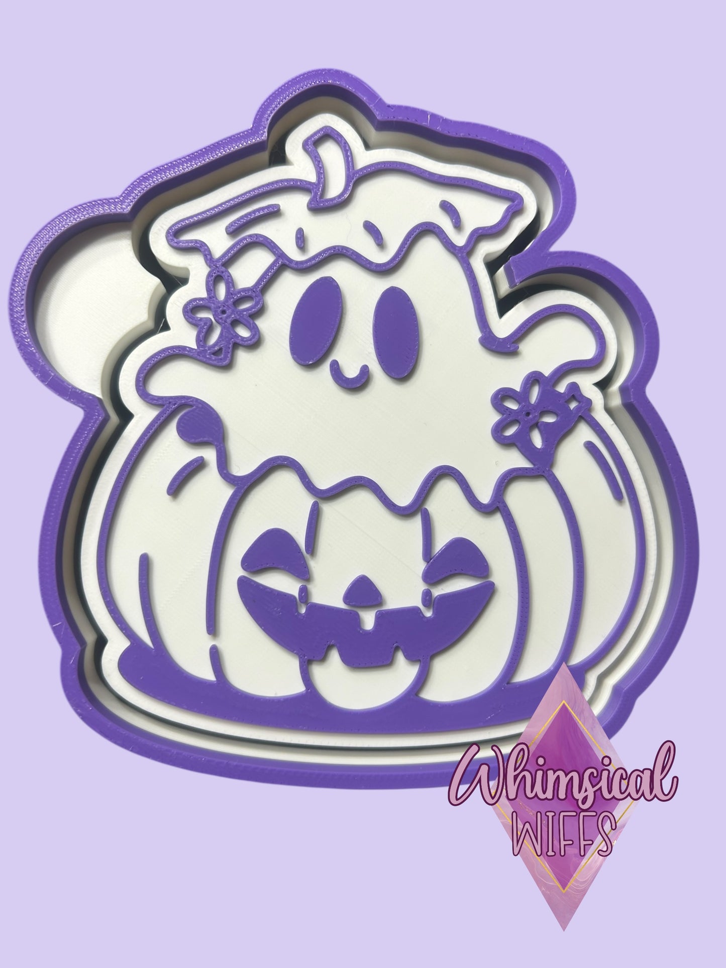 Cute Ghost in a Pumpkin Mold