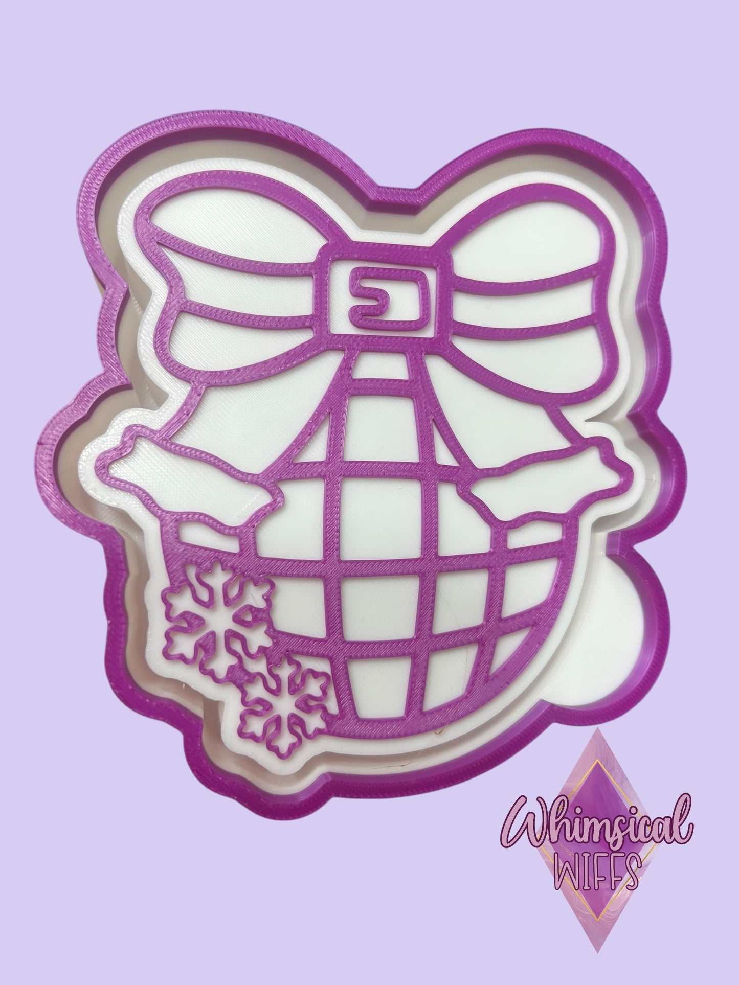 Christmas Bow Disco Ball Molds