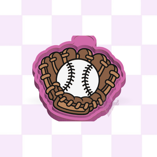 Baseball Glove design for a silicone freshie mold