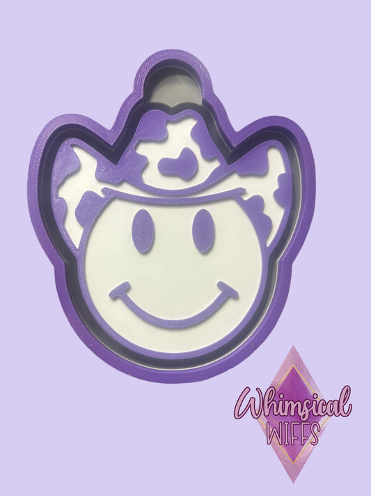 Cowprint Hat Smiley Face Mold
