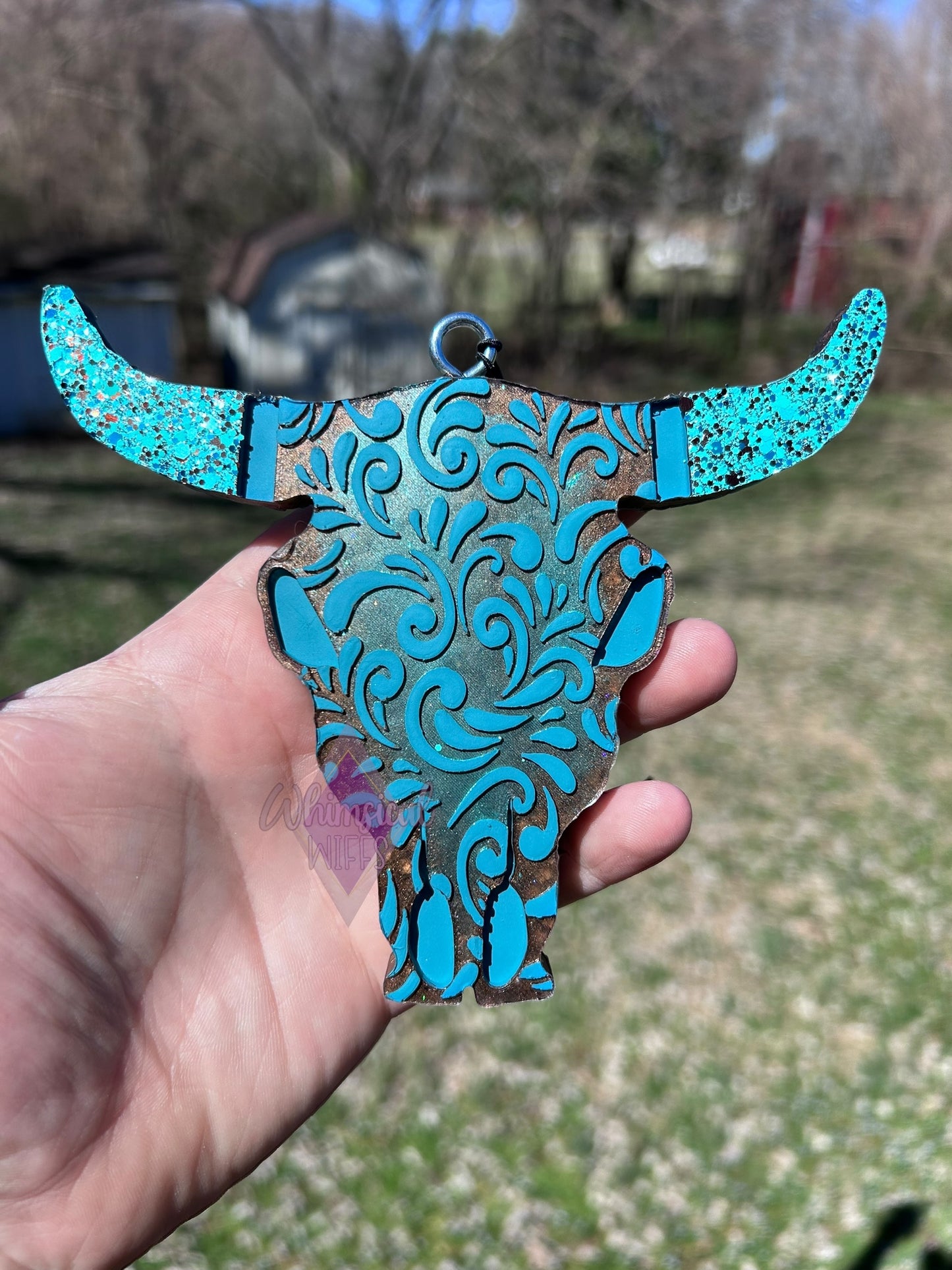 Tooled leather Bull Freshie
