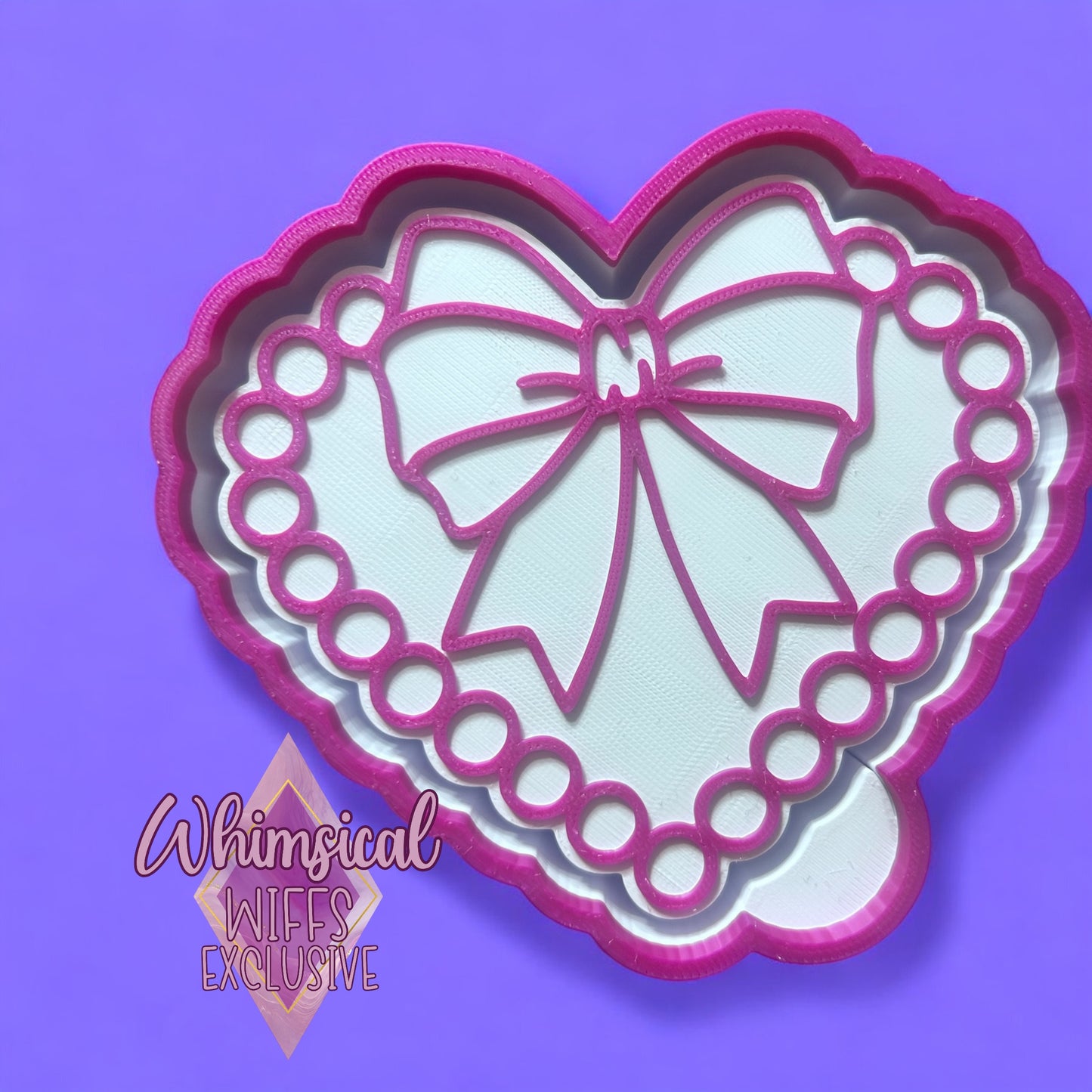 Pearl heart with Bow