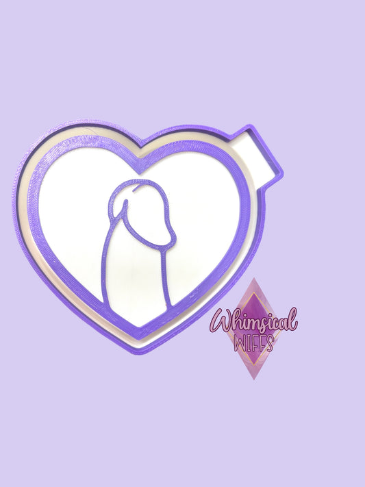 Dick in a Heart Mold