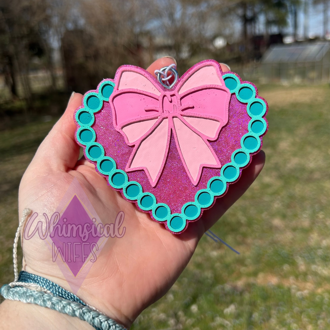 Pearl heart with Bow