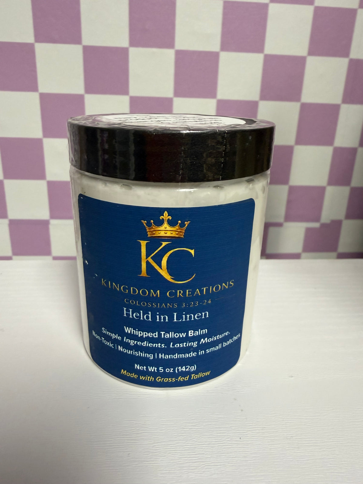 Held in Linen Whipped Tallow Balm – 5 oz