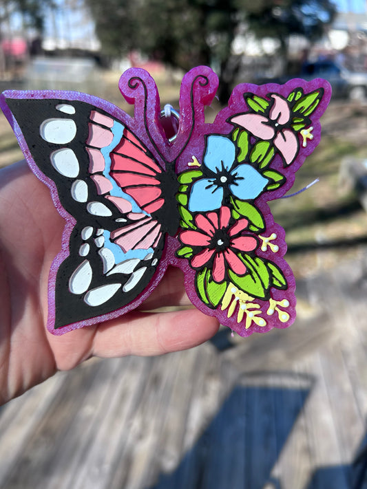 Floral Butterfly Freshies