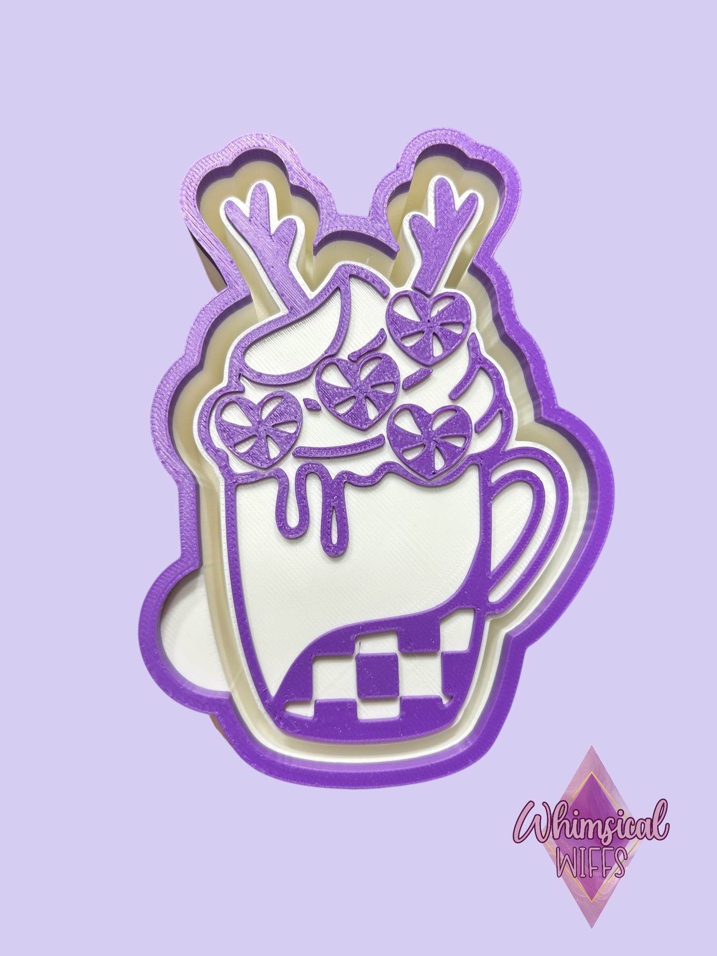 Peppermint reindeer Latte Mold