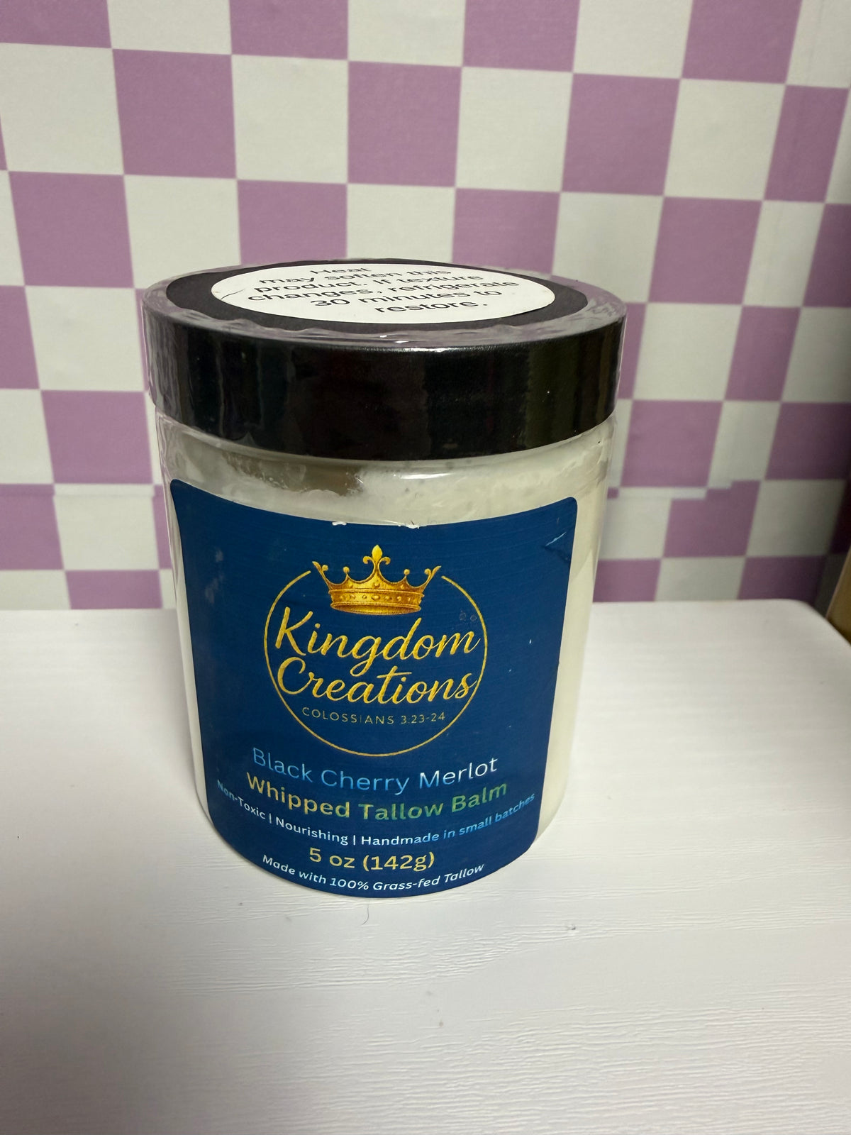 Black Cherry Merlot Whipped Tallow Balm – 5 oz