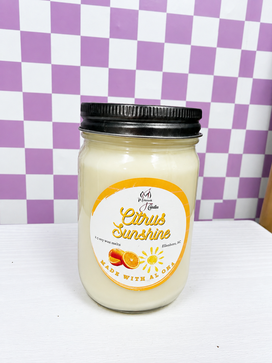 10 oz Citrus Sunshine Candle by Mama J Candles
