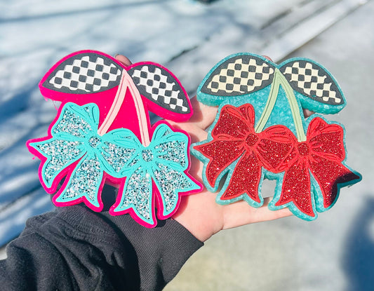 Layered Bow Cherry Freshie