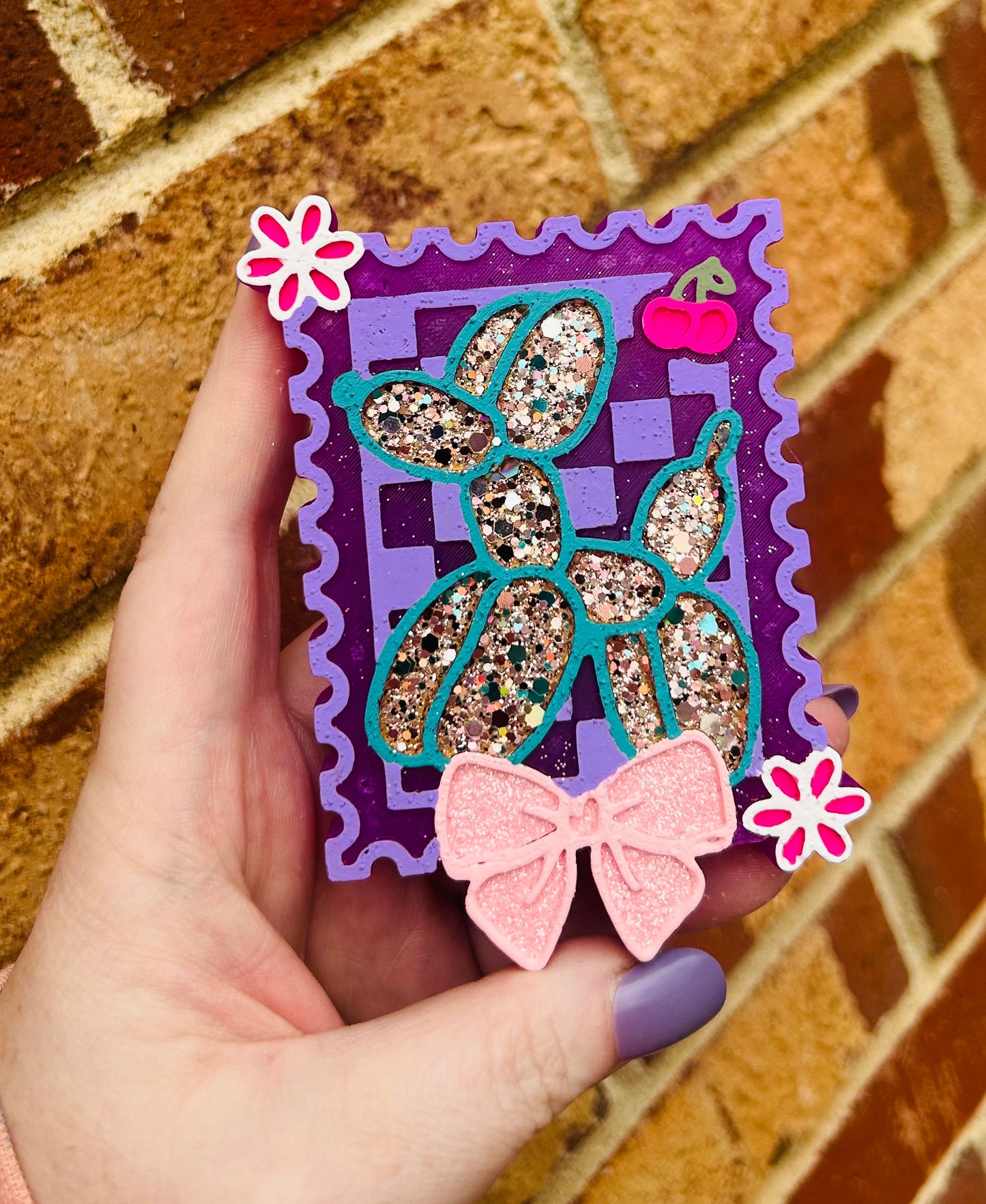 Balloon Dog Stamp Freshie