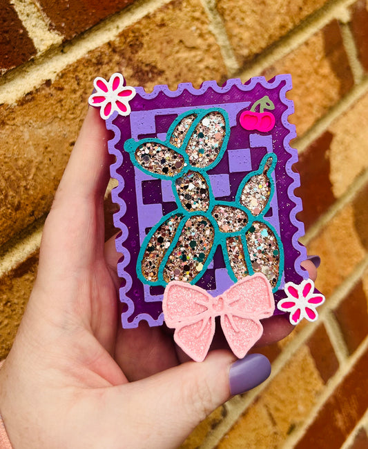 Balloon Dog Stamp Freshie