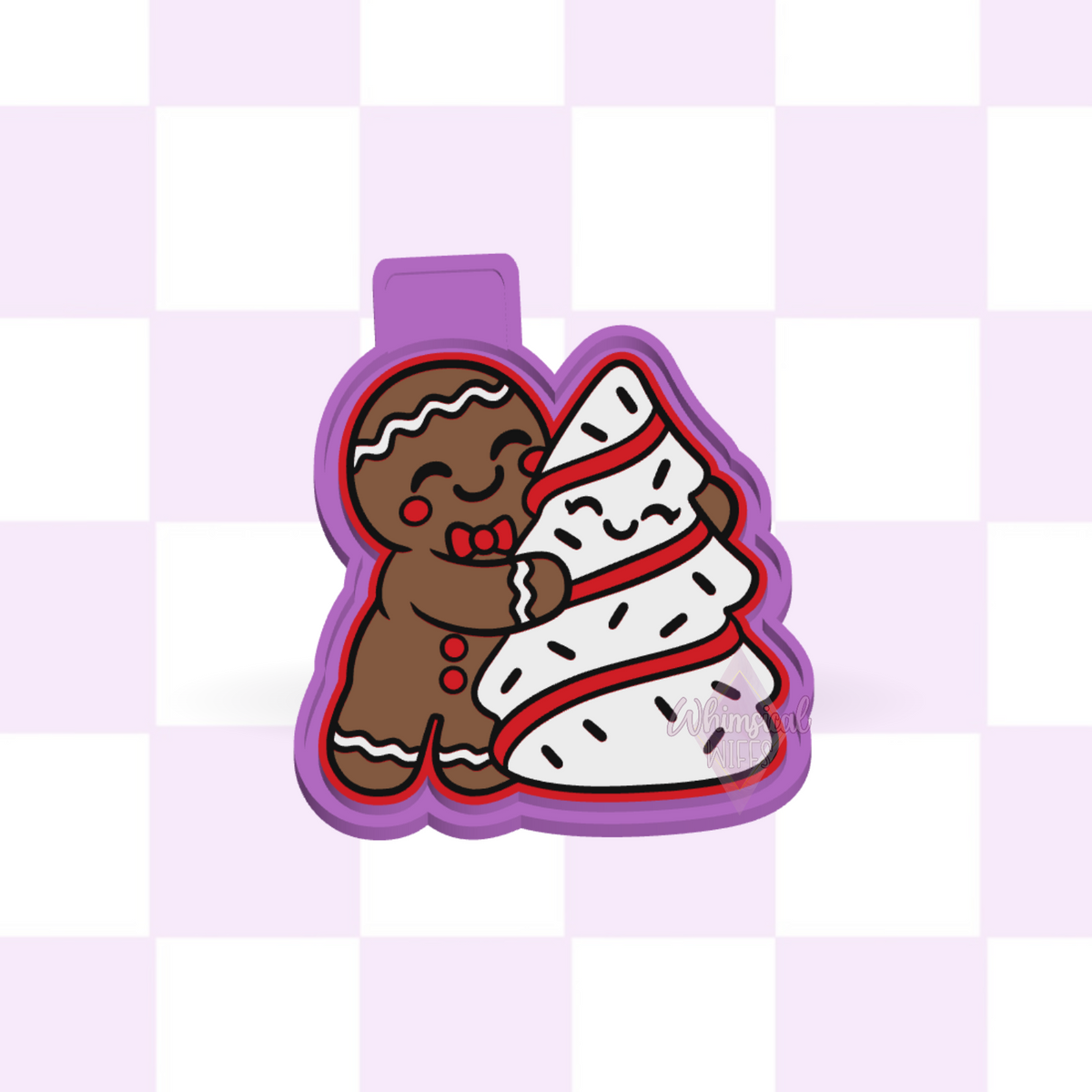 Design preview of Gingy Tree Cake silicone freshie mold