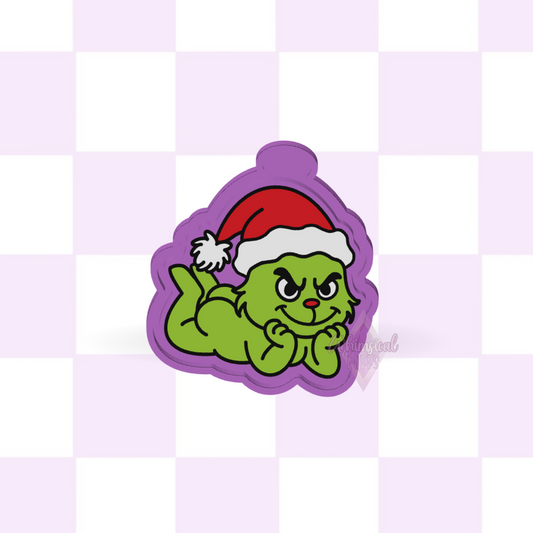 Green Guy With A Booty silicone freshie mold design