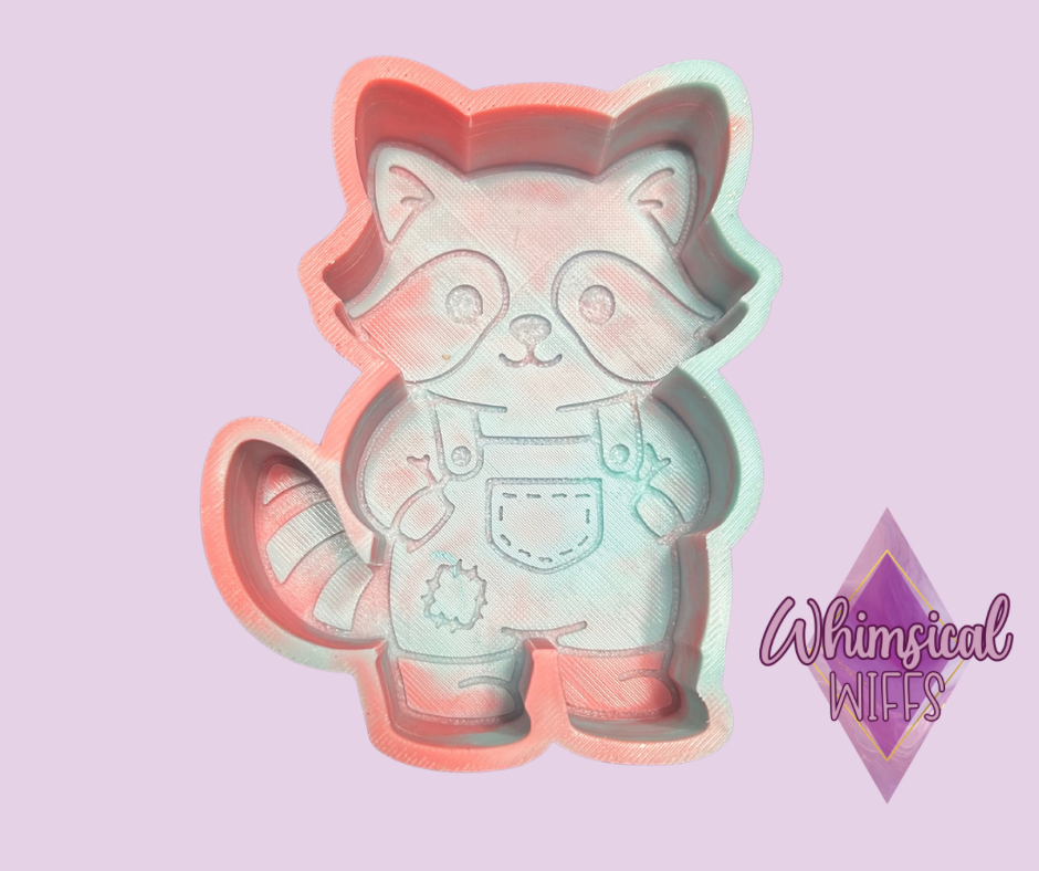 Raccoon in overalls Mold